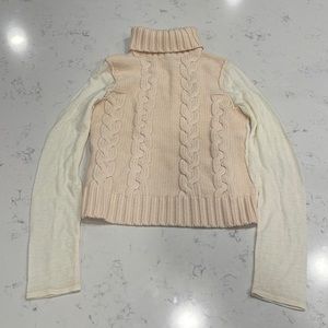 Laundry by Shelli Segal Cream Turtleneck Size Medium